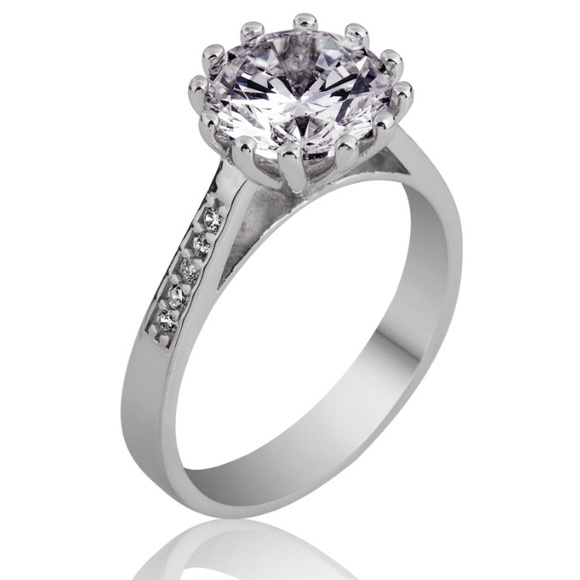 Sterling Silver Cubic Zirconia Wedding Jewelry - Picture 8 of 8